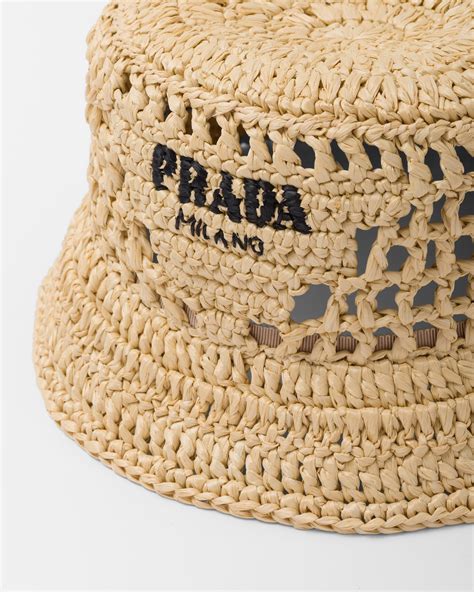 Natural Woven Fabric Bucket Hat 